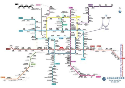 北京地铁图揭秘，城市交通的发展与变迁